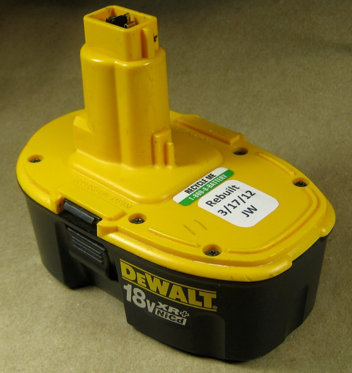 DeWalt battery rebuild Jim s Projects